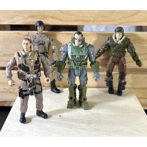 Lot Of 4 Mixed Action Figure Soldier Loose toys Approx 4” Pose-able 1 Greenbrier